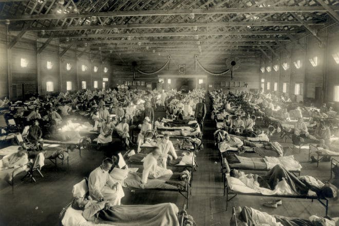 Пандемия "испанки" в 1918 году