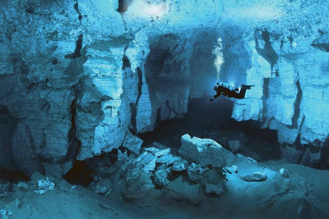 Дайвинг в Ординской пещере