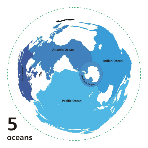 Мировой океан: варианты деления на океаны